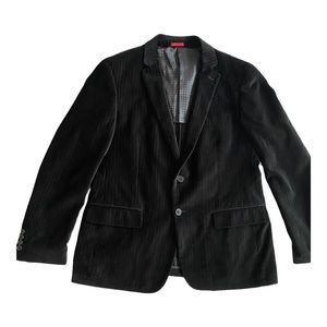 John Varvatos Men’s Black Velvet Pinstripe Blazer Size 42R Cotton